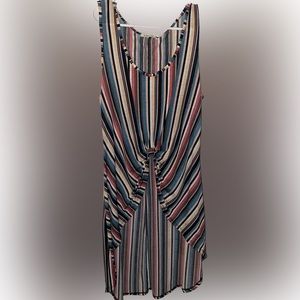 Multi-colored high-low tunic